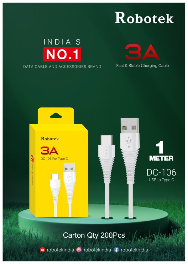 Robotek Cable DC-106 Type-C