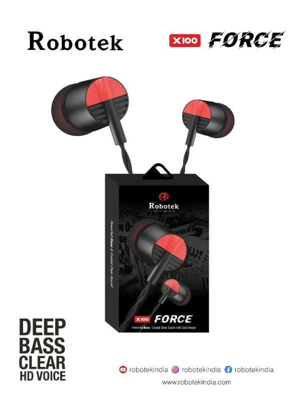 Robotek Force X100 BOX Earphone