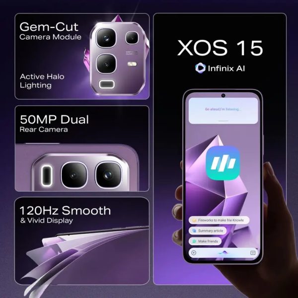 Infinix Note 50x 5G+ 45W Charger In the Box & AI - Image 3