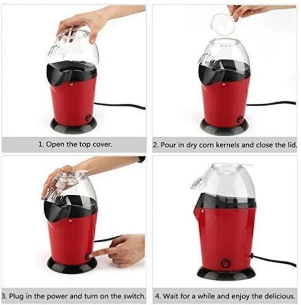 Mini Joy Automatic Instant Hot Air Popcorn Maker Machine - Image 2