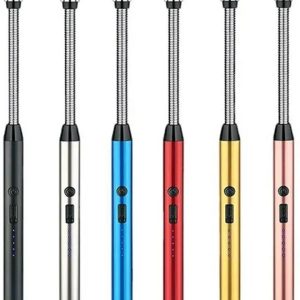Electric & Chargeable Gas Lighter For Kitchen Steel Electronic Gas Lighter