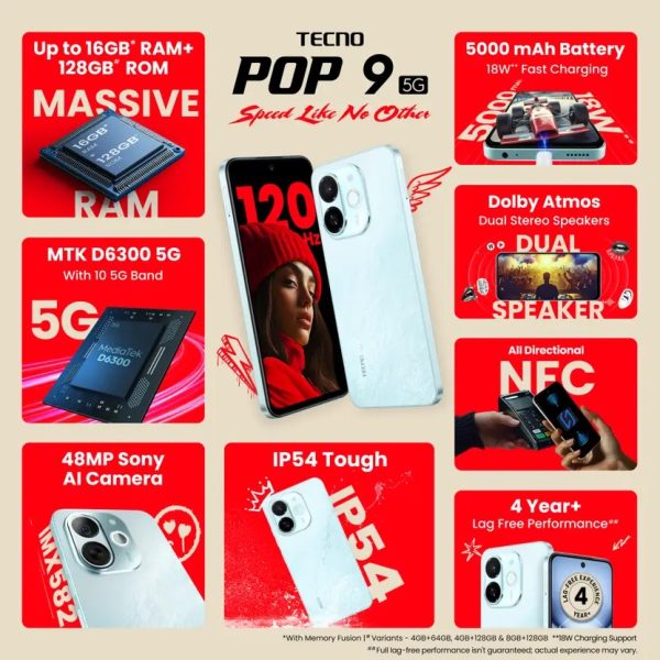 Tecno Pop 9 5G - Image 2