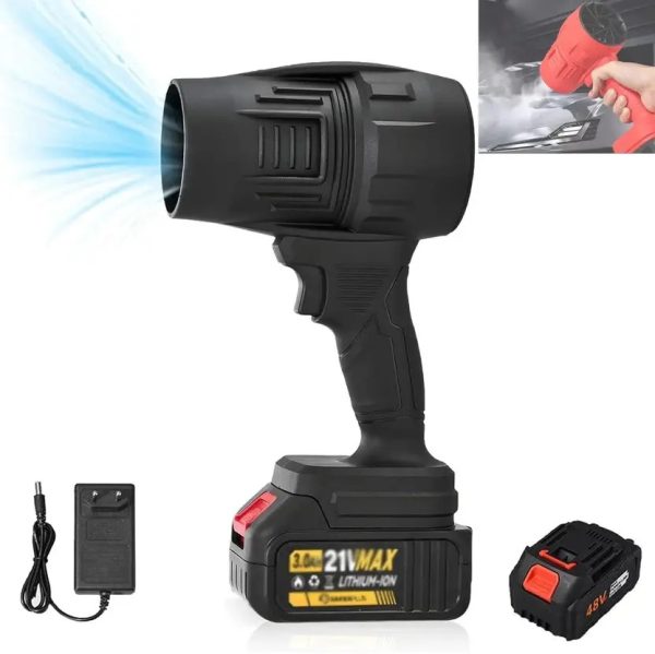High-Speed Dryer for Car Care, Handheld Dust Removal Air Blower Jet Car Dry Blower, Cordless High-Speed Dryer for Car Care Vehicle Interior Cleaner